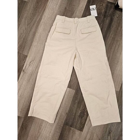 ZARA Womens Wide Leg Cropped Pants Size 30 - Picture 7 of 7